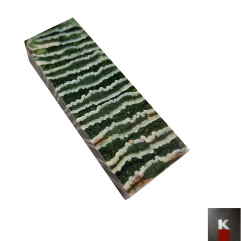 quadrotto molare mammuth fossile verde 2 K